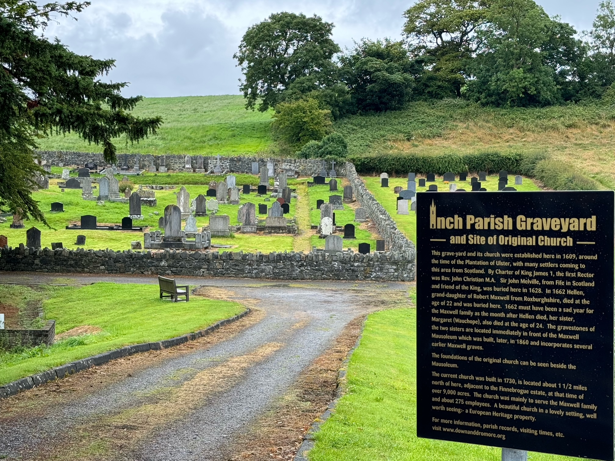 Inch Abbey Graveyard