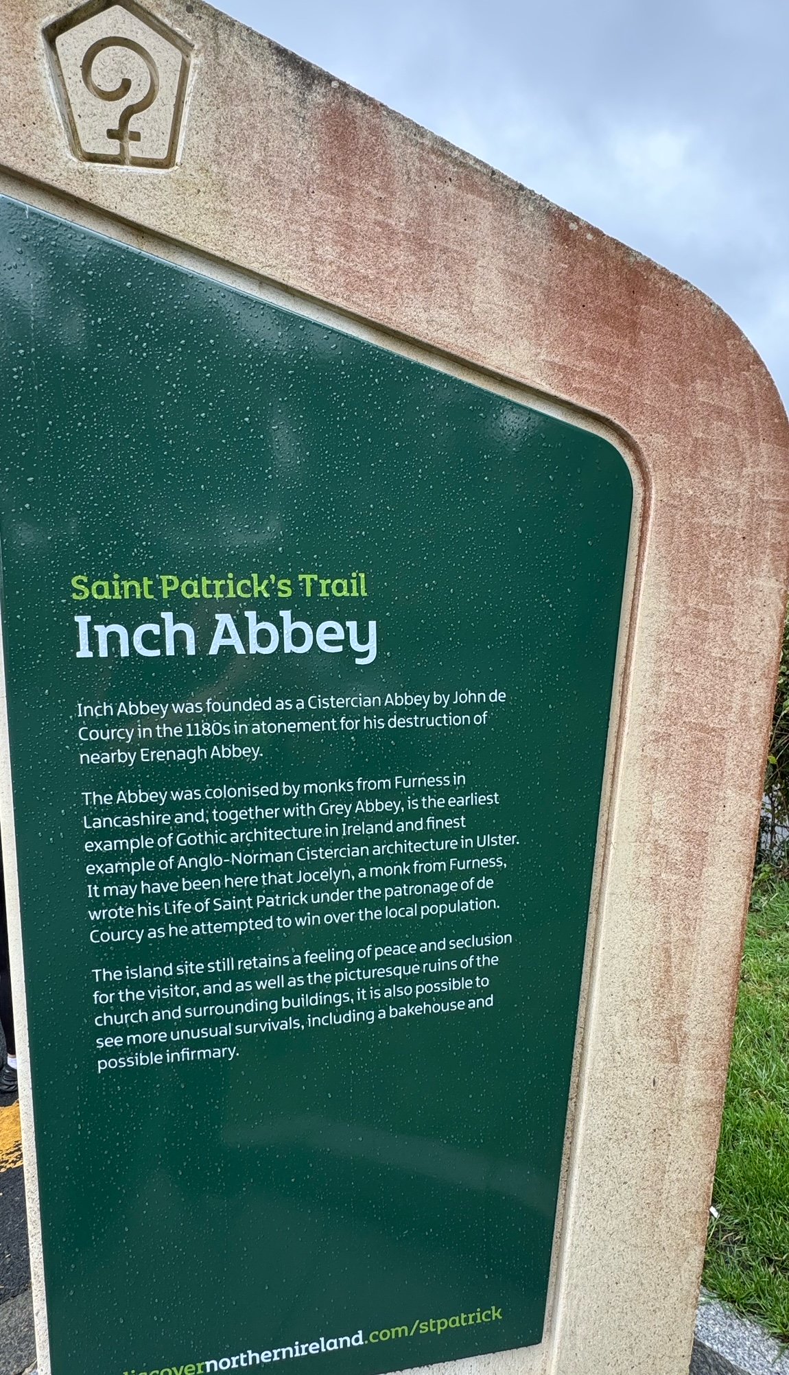 Inch Abbey Sign